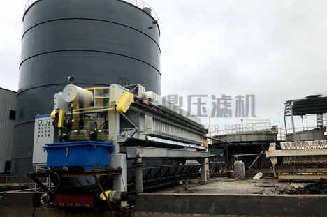 湖南某造紙廠污水處理現(xiàn)場