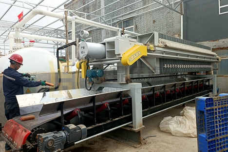 湖北某化工廠污水處理現(xiàn)場